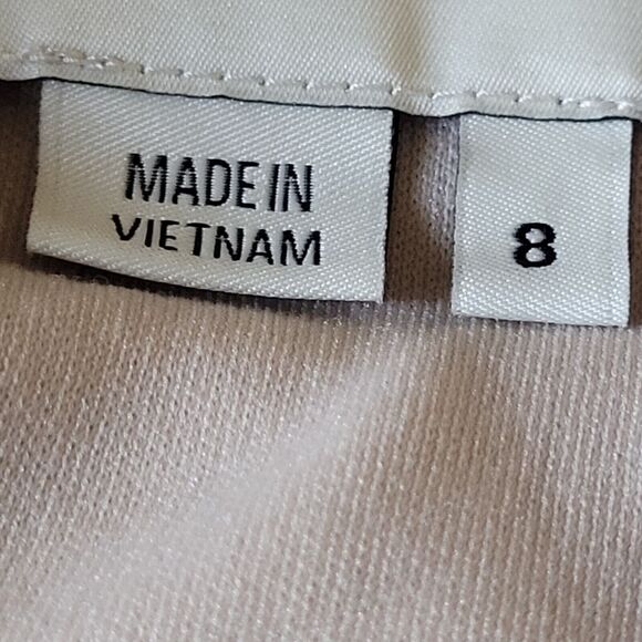 Sachin Babi Evening Dress Womens 8 Biege Spaghetti Straps Formal Prom Bridesmaid - Picture 13 of 15